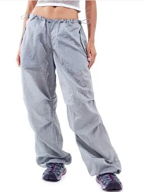 NEW PACSUN SHIMMERY NYLON ELASTIC PARACHUTE PANTS⚡️